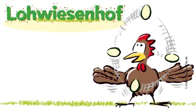 Logo mit Huhn