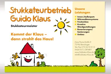 Anzeige Stukkateur Klaus