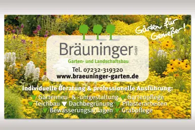 Anzeige Bräuninger Garten- und Landschaftsbau GmbH