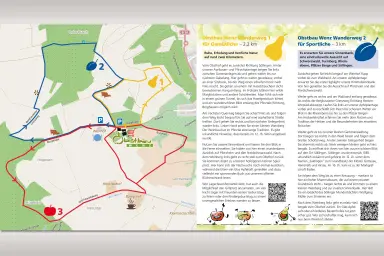 Folder Wanderwege Obstbau Wenz