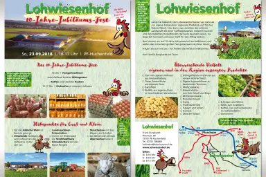 Folder Jubiläum Lohwiesenhof