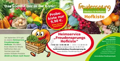 Flyer Freudensprung Obstbau & Hofladen